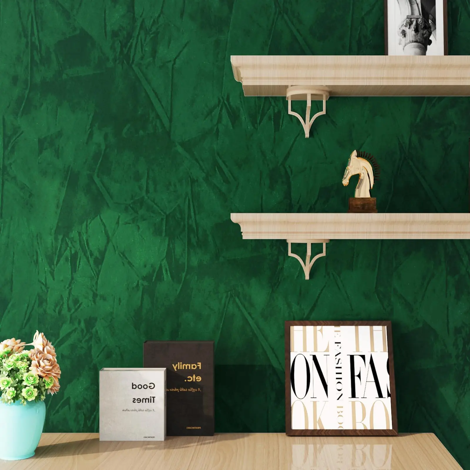 Professional wallpaper installation in Stone Oak, San Antonio