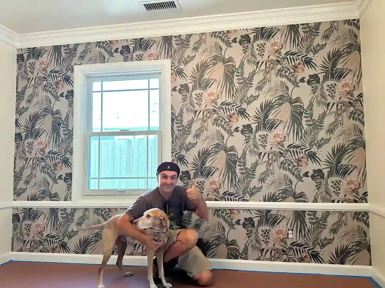 Commercial wallpaper installer in Downtown San Antonio